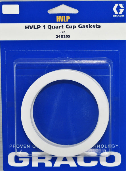 Graco 240-265 1qt Cup Gasket 5Pack