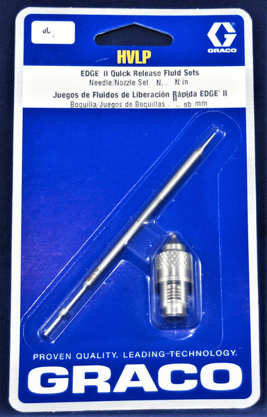 Graco 17PXXX Fluid Nozzle Set for Edge II HVLP Gun  We Stock the Following Sizes 17P485 #2, 17P486 #3, 17P487 #4 & 17P488 #5