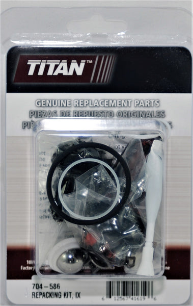 Titan 704-586 Packing Kit   Used on the Following Sprayers  Titan IX 440 540 640  Titan IMPACT 440 540 640
